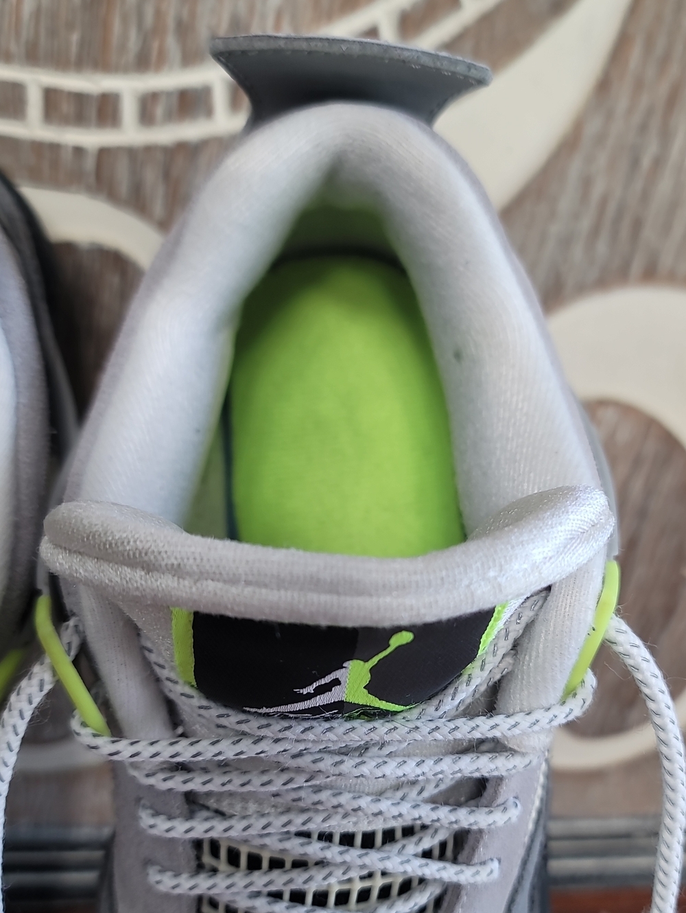 🔥 Nike Air Jordan 4 (Special Edition) "Neon 95" Wmns 7.5 Great Condition. - Picture 7 of 16